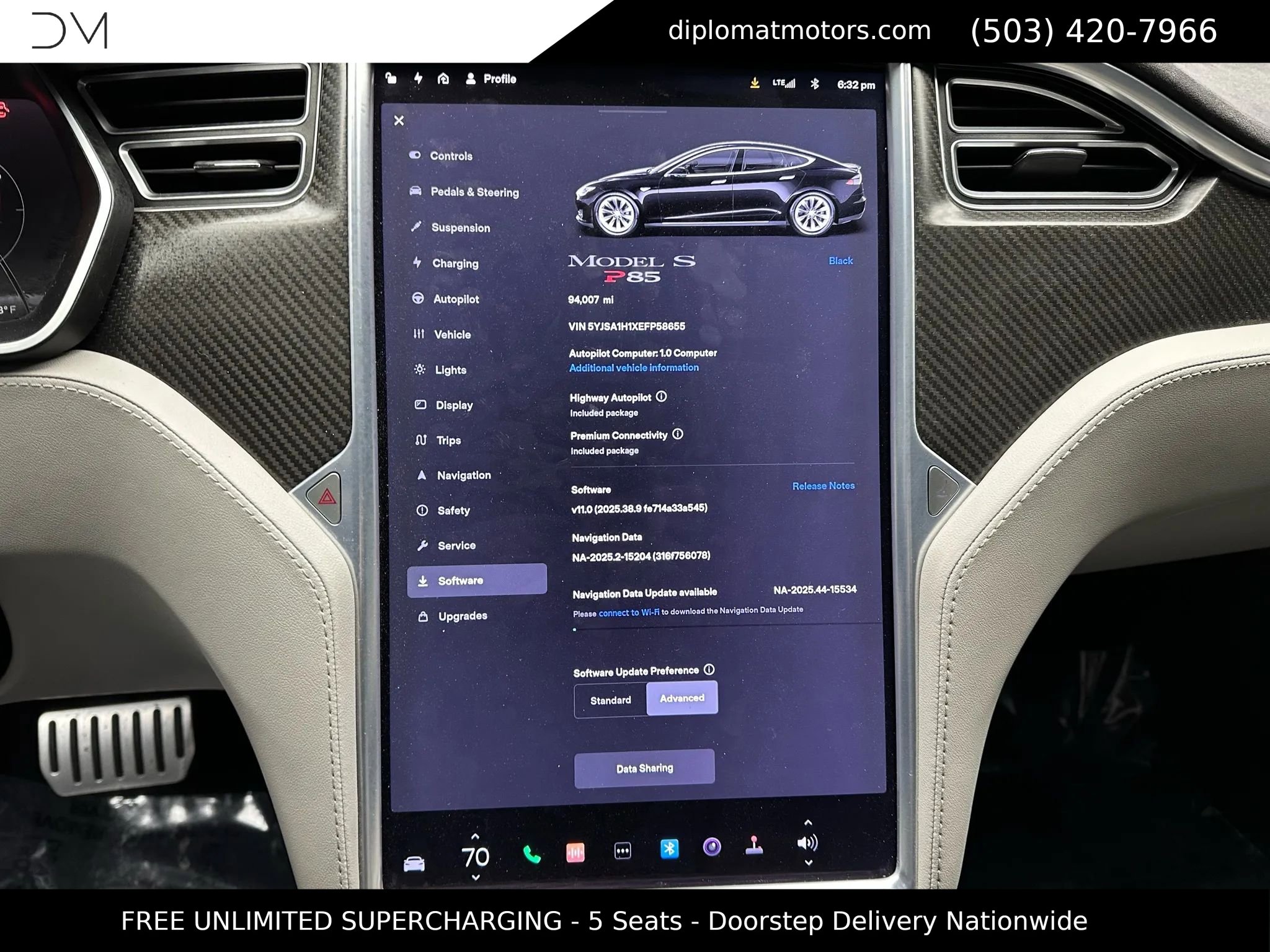 Used 2014 Tesla Model S P85 RWD image 32