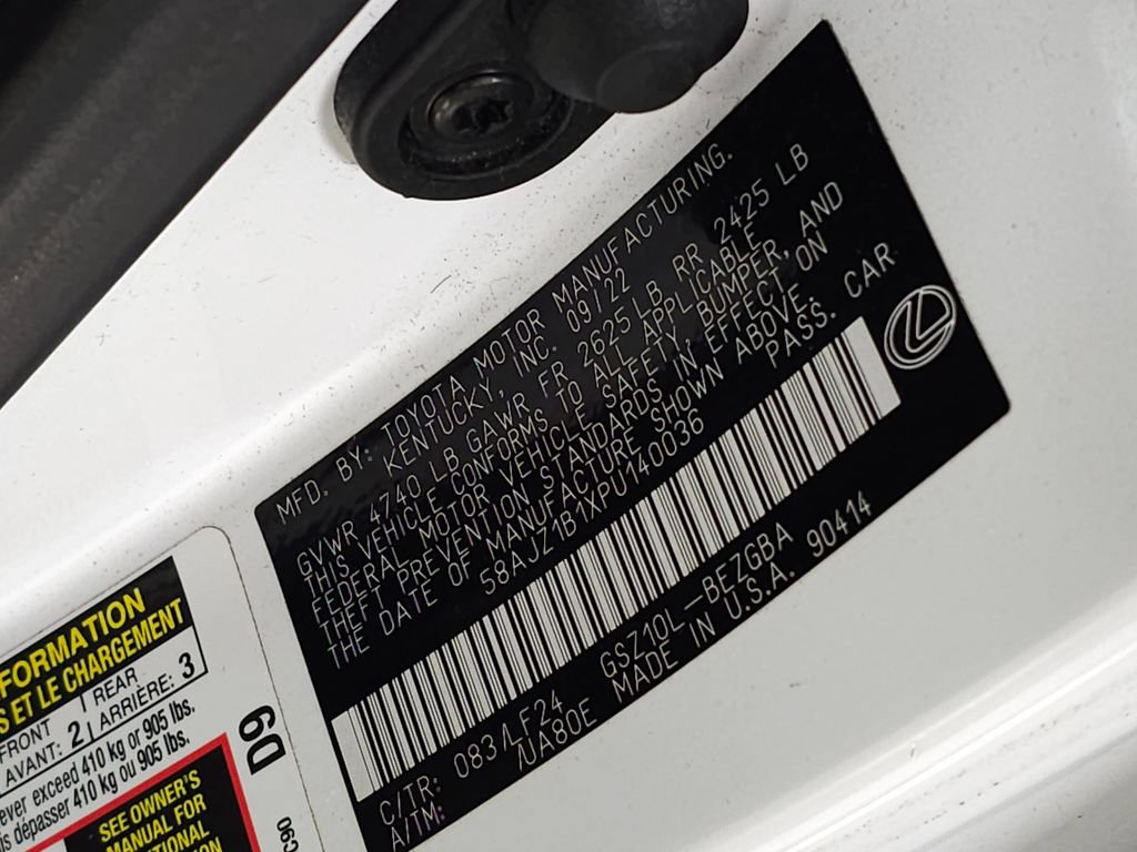 Used 2023 Lexus ES 350 F Sport w/ Accessory Package (Z2) FWD image 36