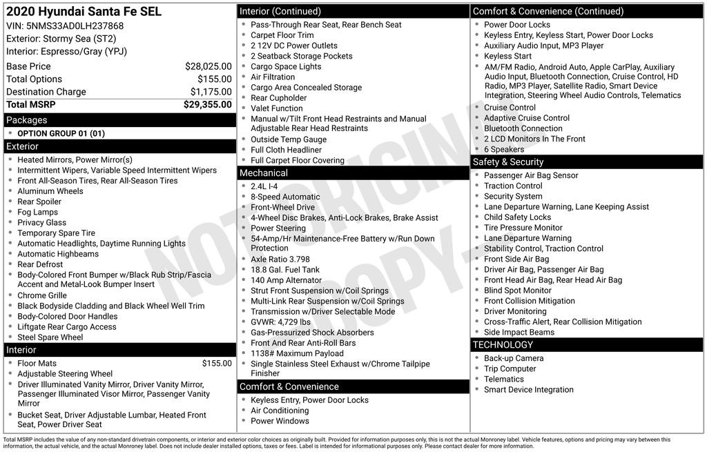 Used 2020 Hyundai Santa Fe SEL image 27