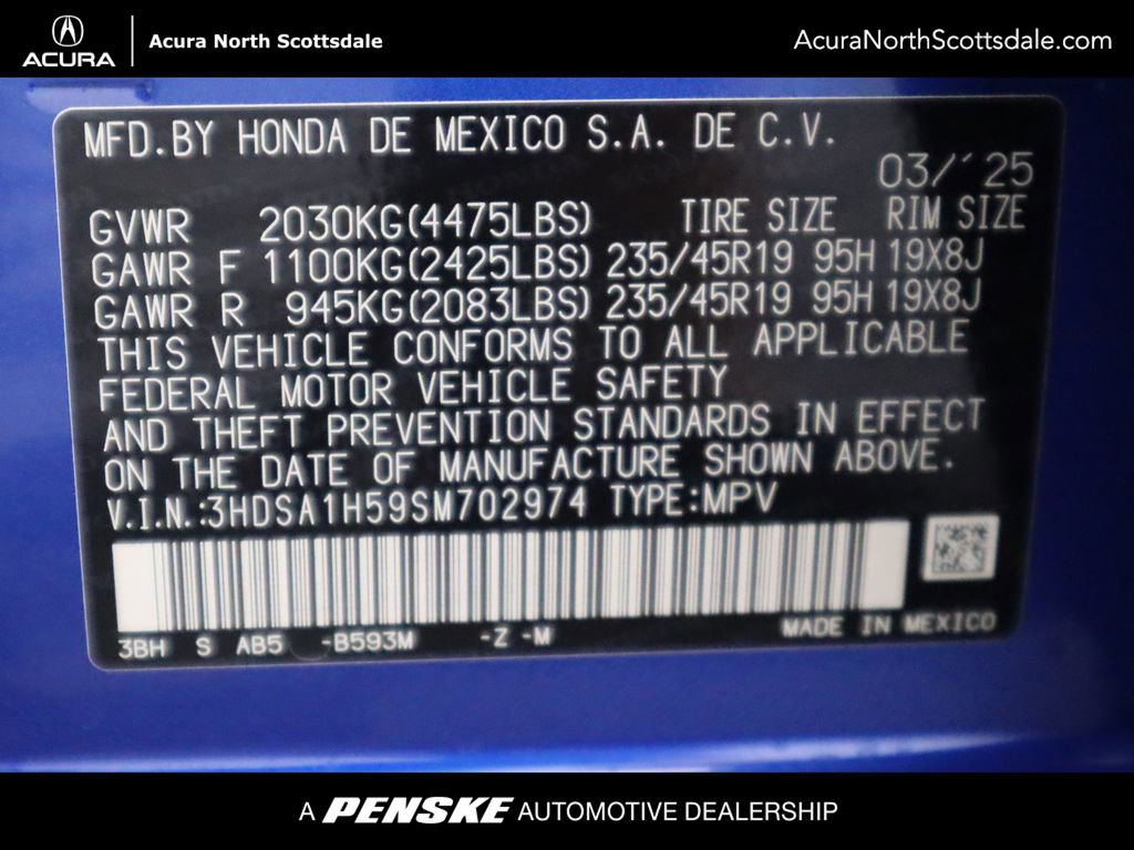 Certified 2025 Acura ADX A-Spec image 37
