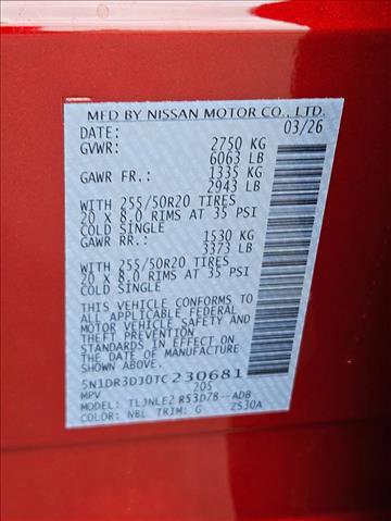 New 2026 Nissan Pathfinder Platinum image 17