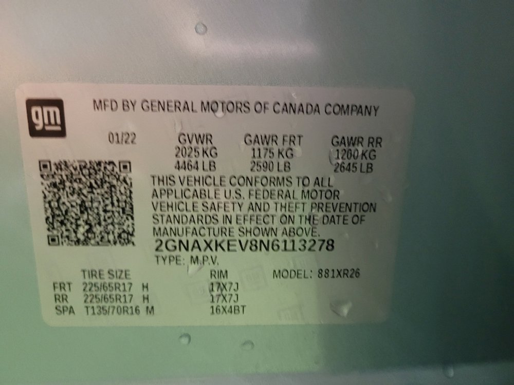 Used 2022 Chevrolet Equinox LT FWD image 33