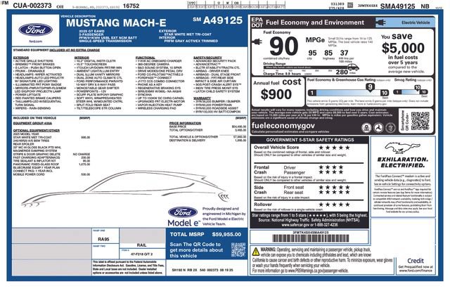 New 2025 Ford Mustang Mach-E GT