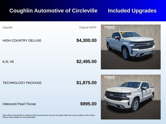 Used 2020 Chevrolet Silverado 1500 High Country w/ Technology Package AWD/4WD image 3