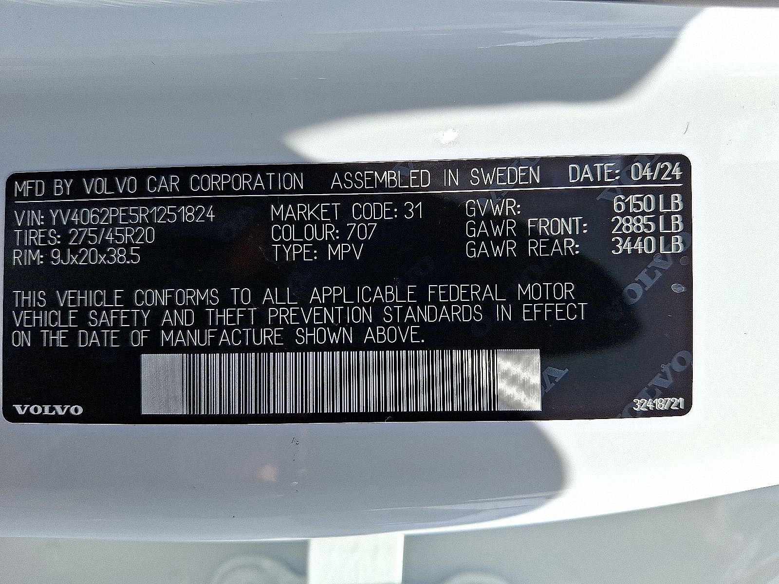 Used 2024 Volvo XC90 B6 Plus w/ Protection Package image 26