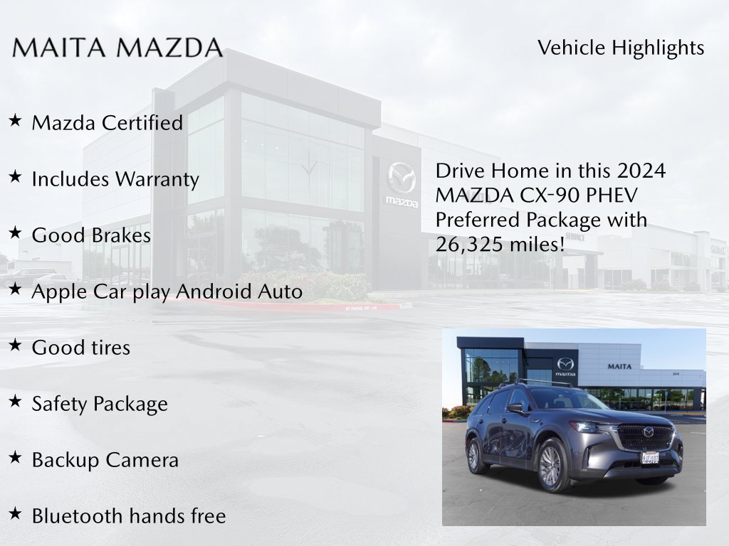 Used 2024 MAZDA CX-90 Plug-In Hybrid w/ Preferred AWD/4WD image 7