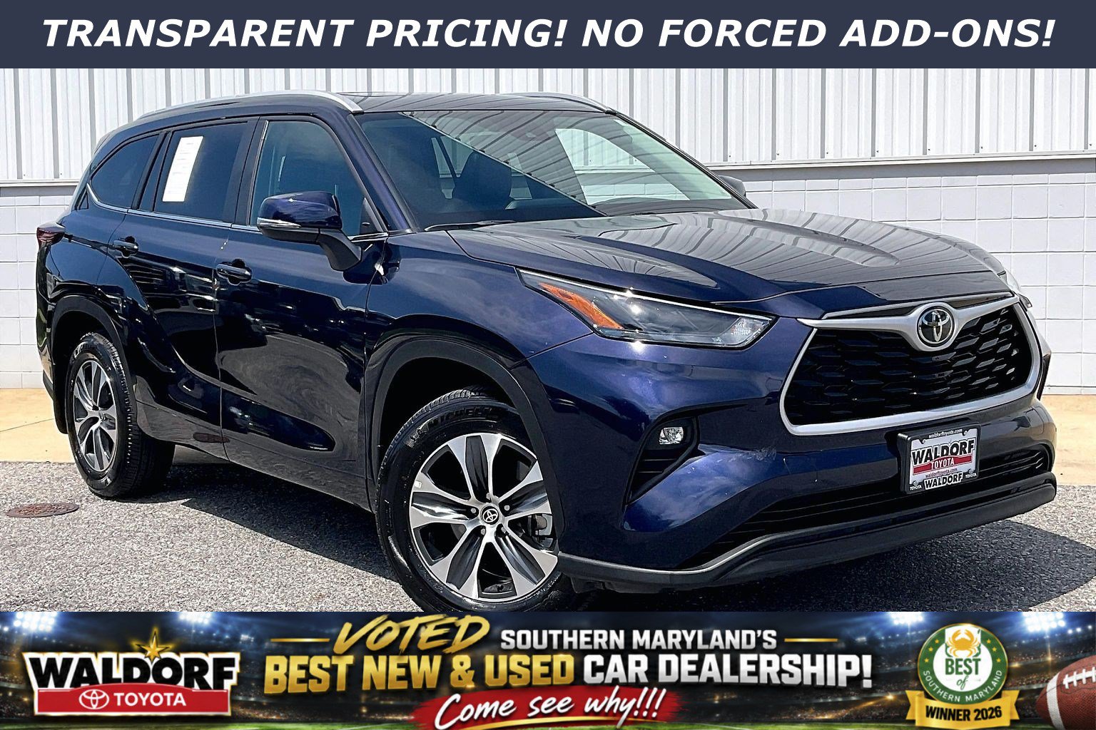 Used 2026 Toyota Highlander XLE AWD/4WD image 1