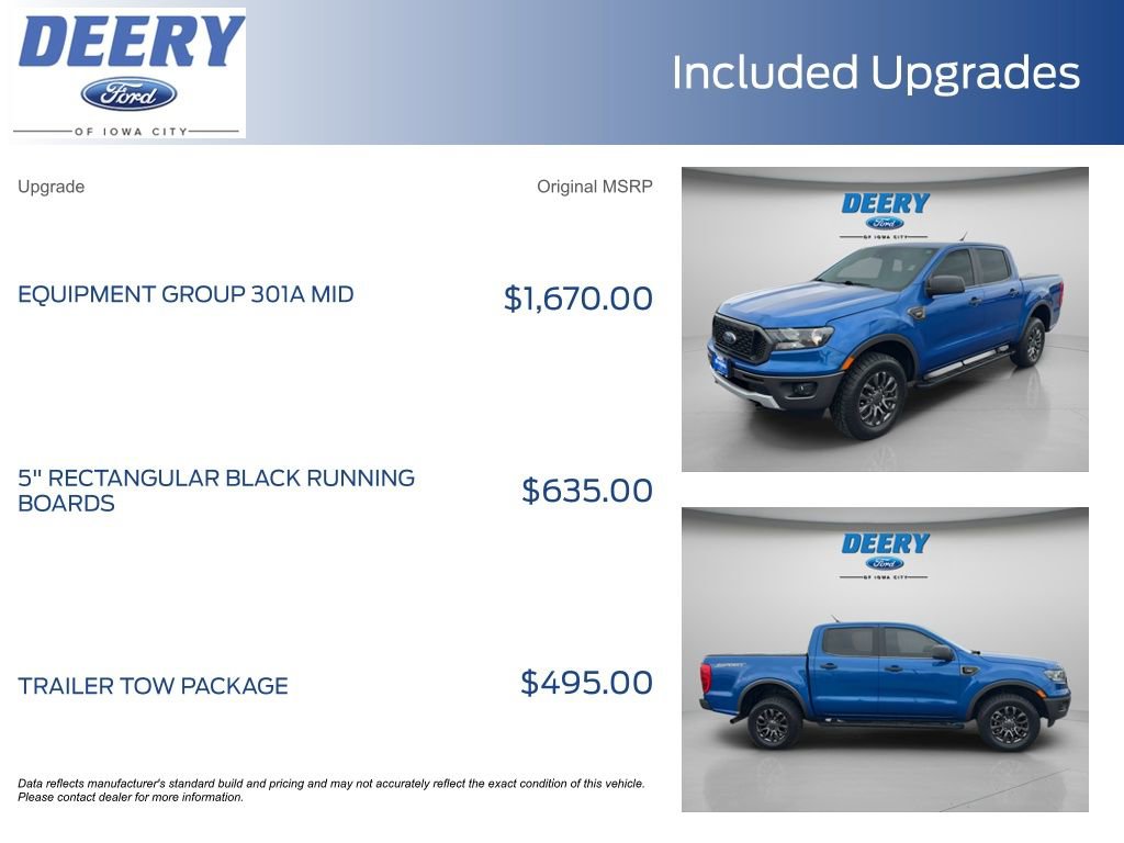 Used 2020 Ford Ranger XLT w/ Equipment Group 301A Mid RWD image 11