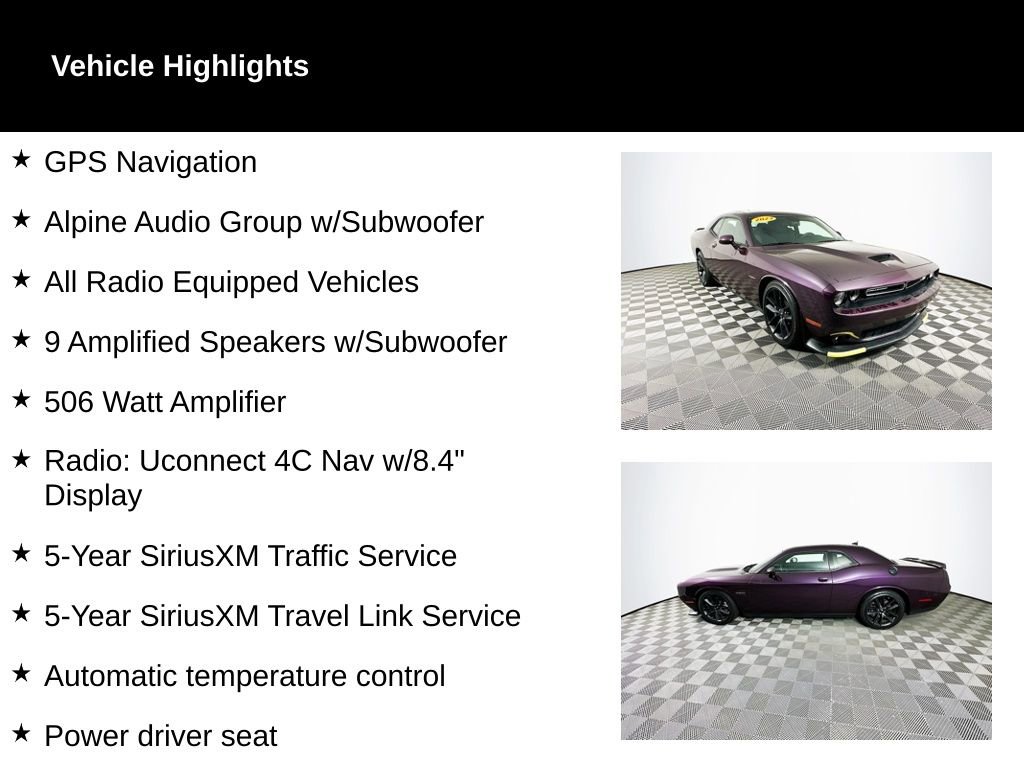 Used 2022 Dodge Challenger R/T w/ Performance Handling Group image 2