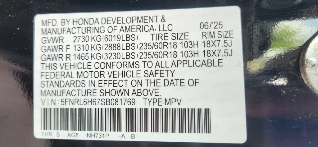 Used 2025 Honda Odyssey EX-L image 6