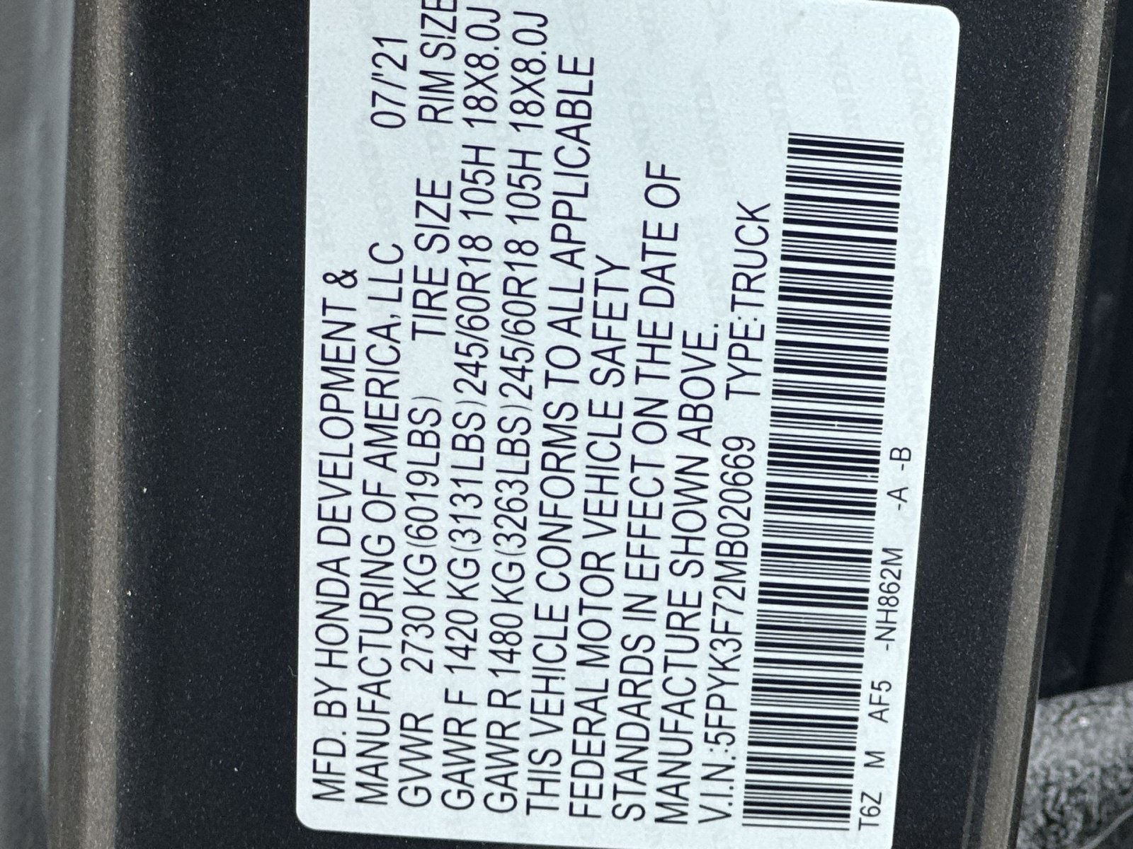 Used 2021 Honda Ridgeline RTL-E image 30