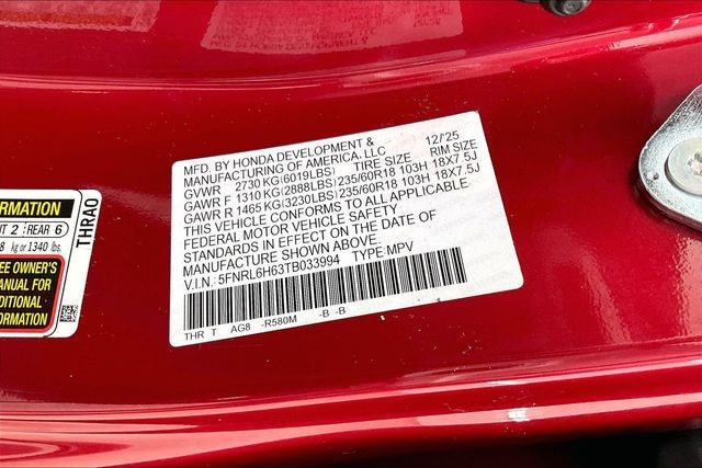 Certified 2026 Honda Odyssey EX-L image 33