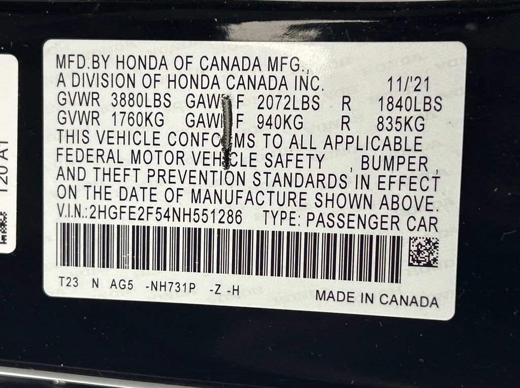 Used 2022 Honda Civic Sport image 34