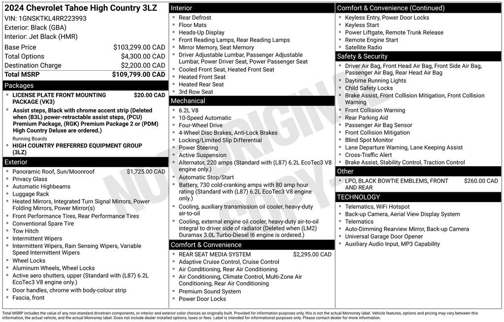 Used 2024 Chevrolet Tahoe High Country image 22