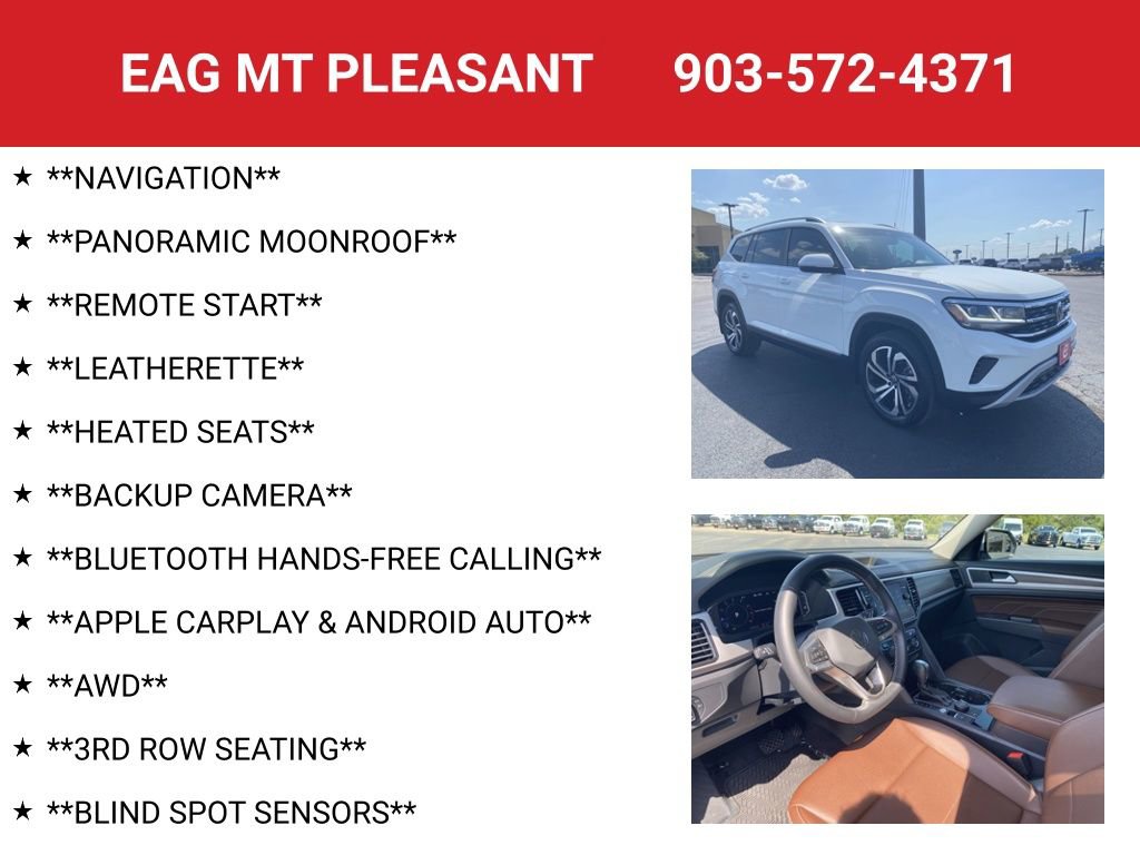 Used 2022 Volkswagen Atlas SEL image 4