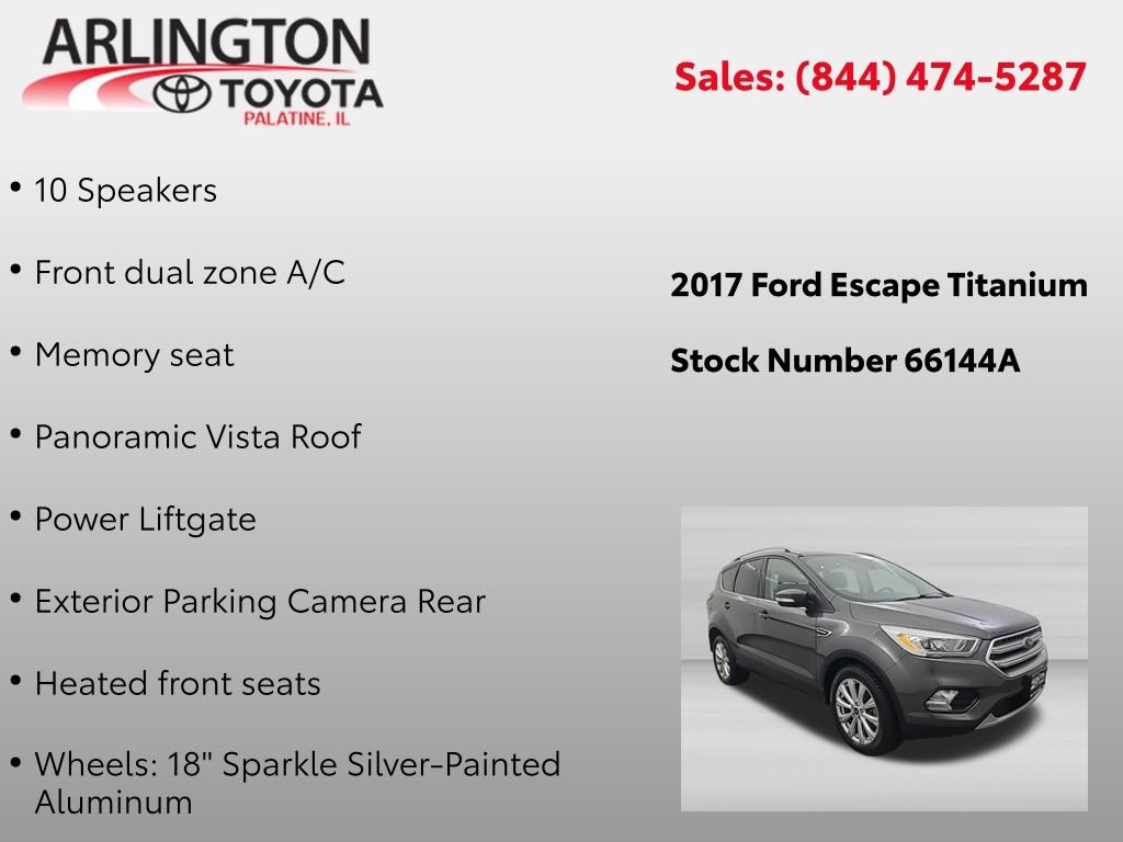 Used 2017 Ford Escape Titanium AWD/4WD image 2