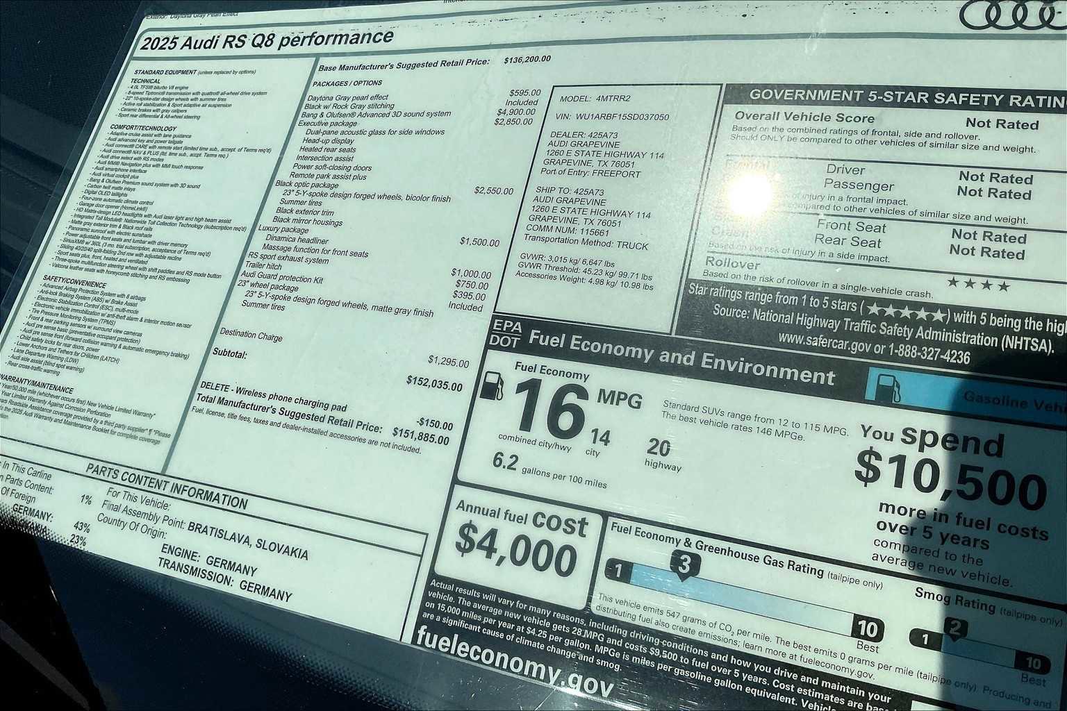 New 2025 Audi RS Q8 performance image 18