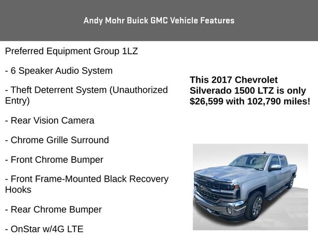 Used 2017 Chevrolet Silverado 1500 LTZ w/ Sport Package AWD/4WD image 12