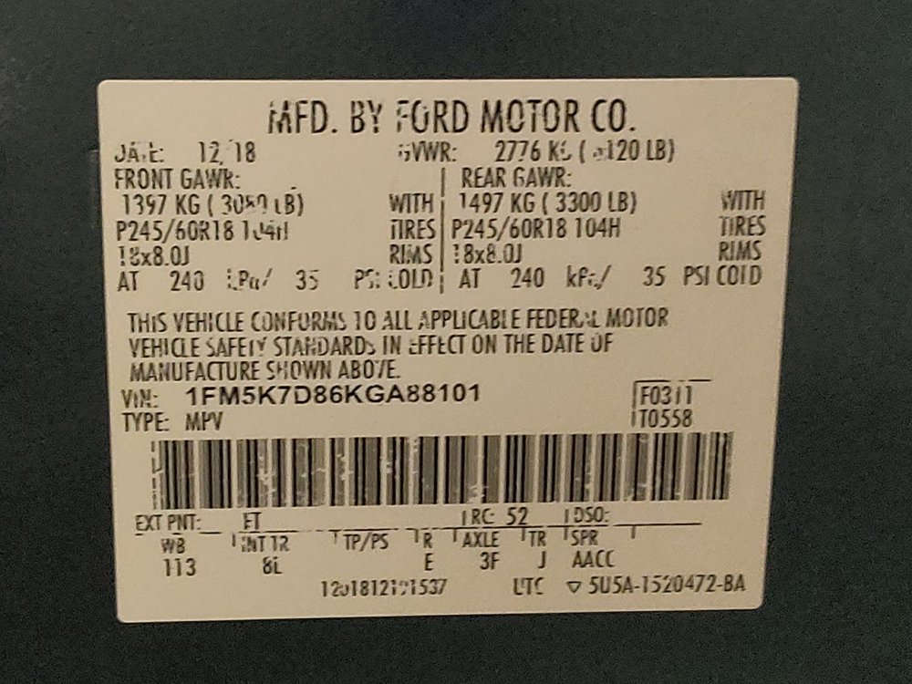 Used 2019 Ford Explorer XLT w/ Equipment Group 201A FWD image 33