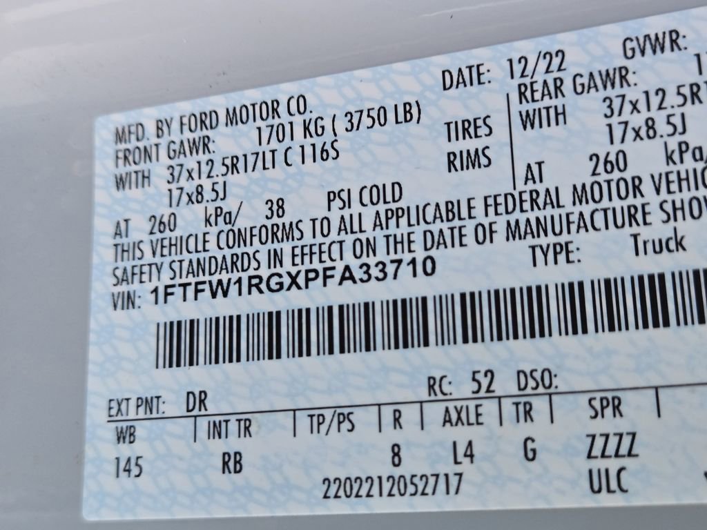 Used 2023 Ford F150 Raptor w/ Raptor 37 Performance Package image 36