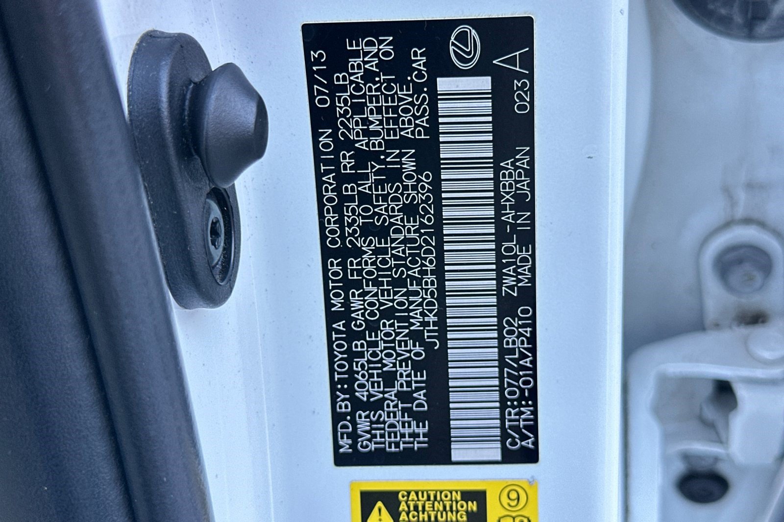 Used 2013 Lexus CT 200h FWD image 26