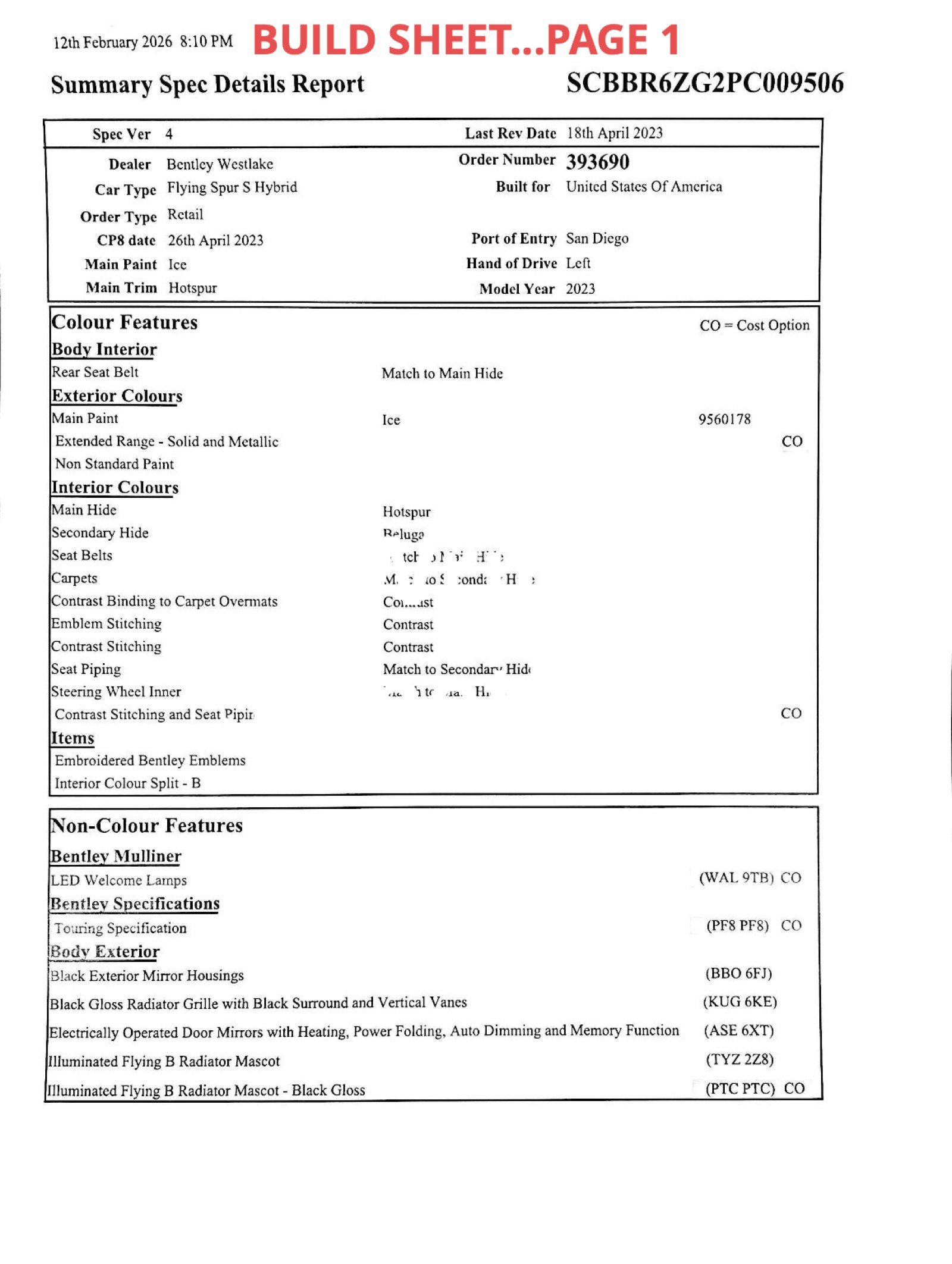Used 2023 Bentley Flying Spur Flying Spur image 68