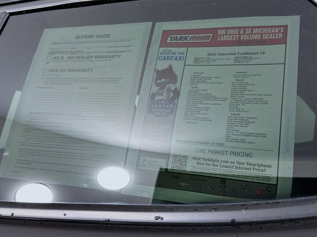 Used 2024 Chevrolet TrailBlazer LS w/ LS Convenience Package image 13