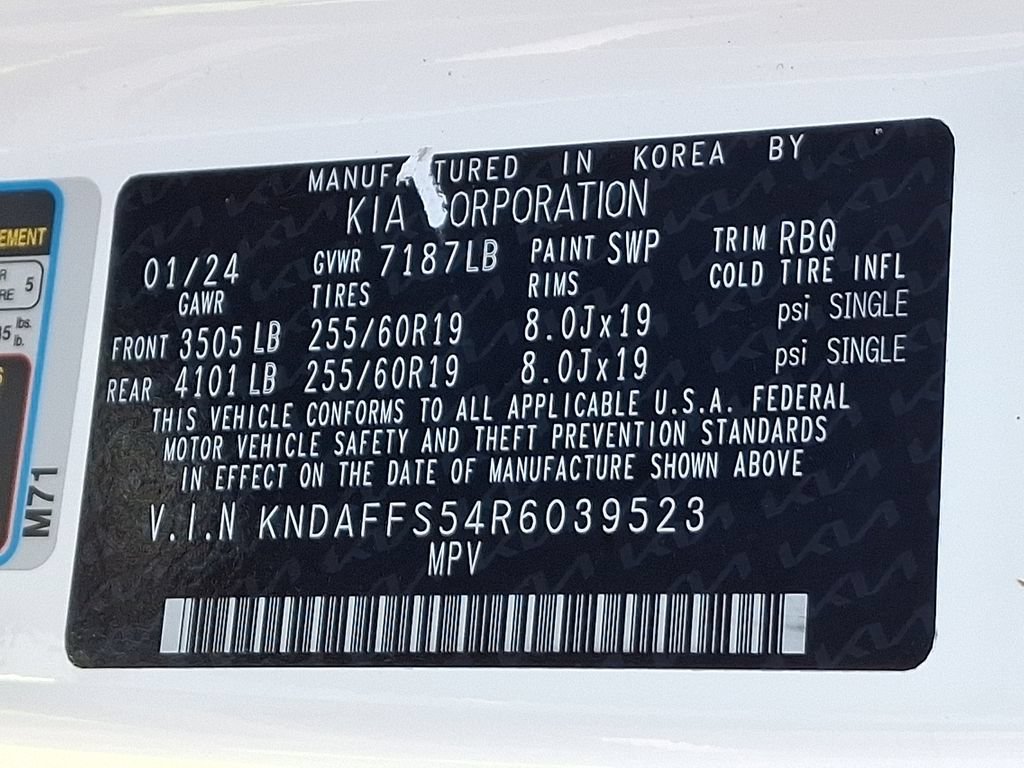 Certified 2024 Kia EV9 Wind AWD/4WD image 29