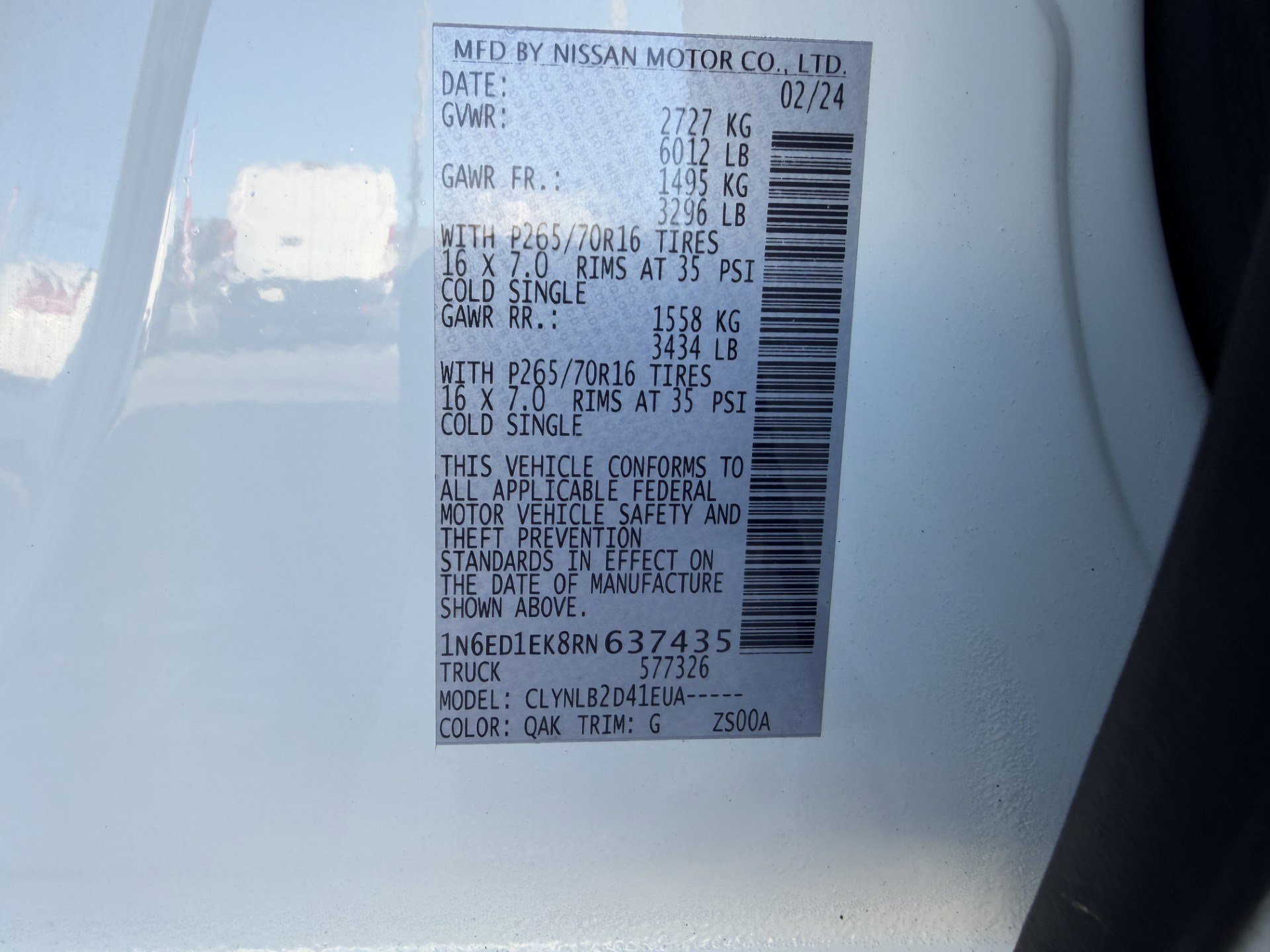 Certified 2024 Nissan Frontier SV image 26