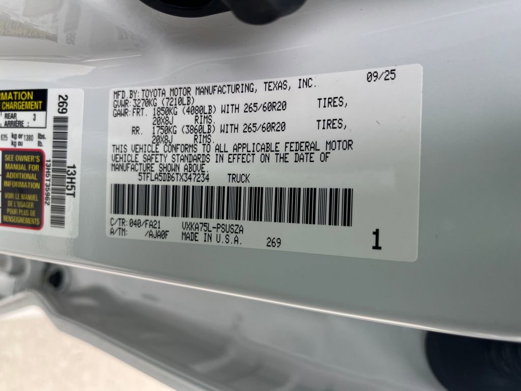 New 2026 Toyota Tundra SR5 image 26