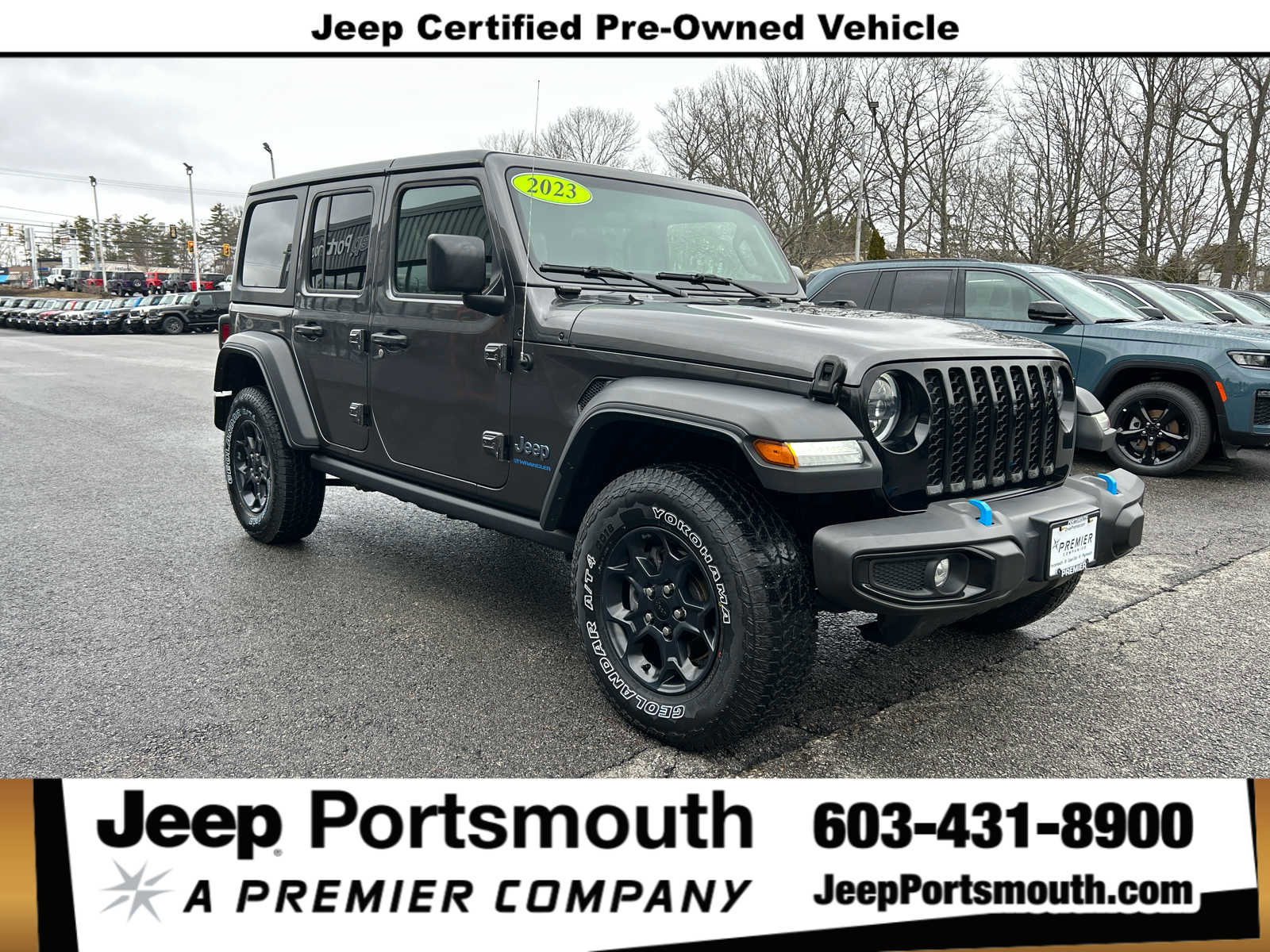 Certified 2023 Jeep Wrangler Unlimited w/ Cold Weather Group AWD/4WD image 1
