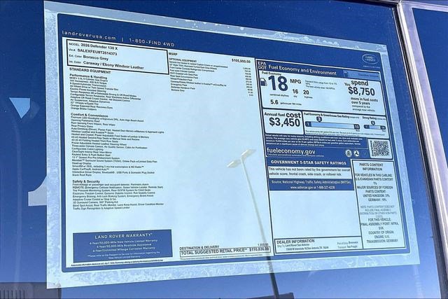 New 2026 Land Rover Defender 130 X image 16