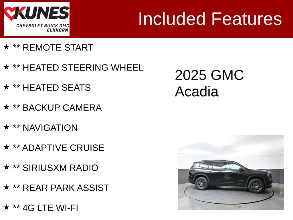 Used 2025 GMC Acadia Elevation FWD image 2