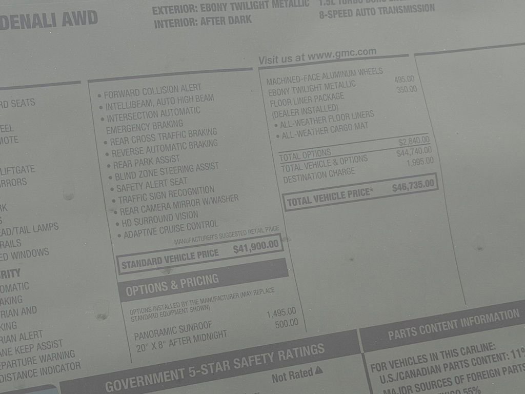 New 2026 GMC Terrain Denali w/ LPO, Floor Liner Package image 9