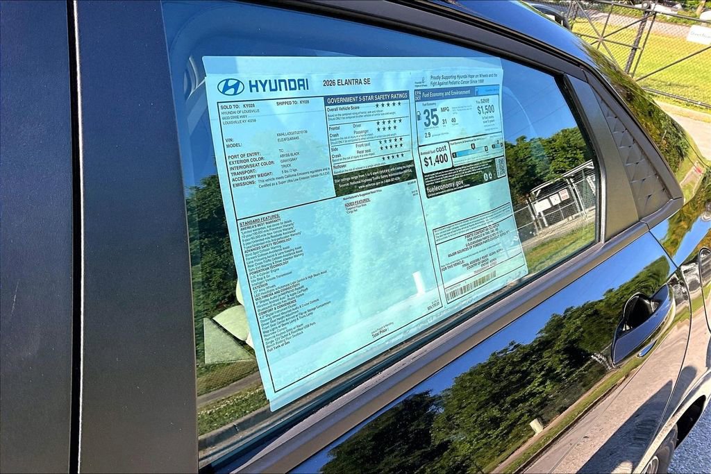 New 2026 Hyundai Elantra SE FWD image 16