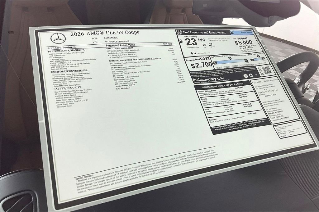 New 2026 Mercedes-Benz CLE 53 AMG 4MATIC Coupe image 12