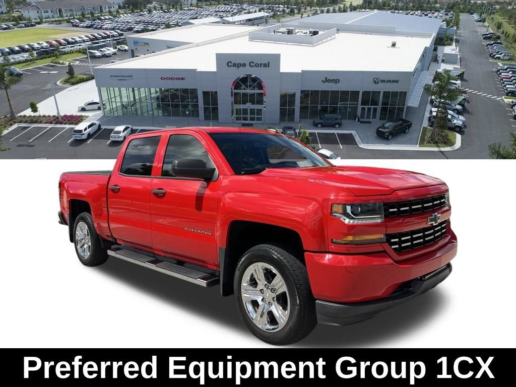 Used 2018 Chevrolet Silverado 1500 Custom w/ Custom Value Package AWD/4WD image 3