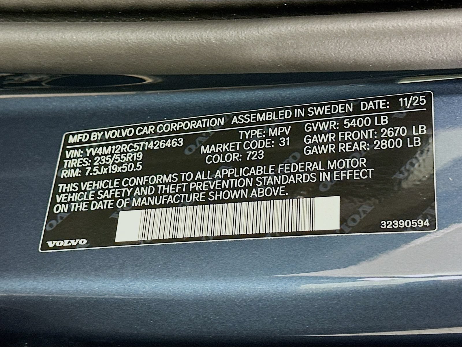 New 2026 Volvo XC60 B5 Plus w/ Protection Package Premier AWD/4WD image 46
