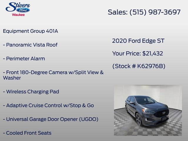 Used 2020 Ford Edge ST w/ Equipment Group 401A AWD/4WD image 8