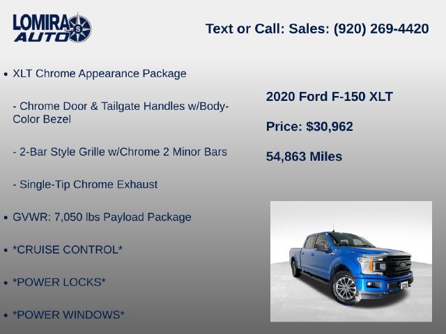 Used 2020 Ford F150 XLT w/ Equipment Group 302A Luxury AWD/4WD image 33