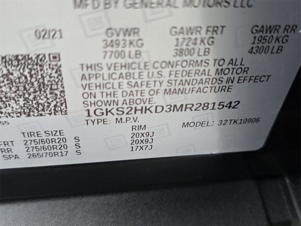 Certified 2021 GMC Yukon XL AT4 image 34