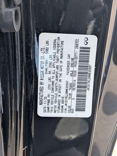 Used 2022 INFINITI Q60 3.0t Luxe w/ Cargo Package AWD/4WD image 32