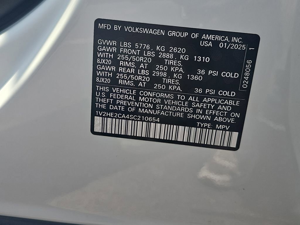 Used 2025 Volkswagen Atlas Cross Sport SE AWD/4WD image 36