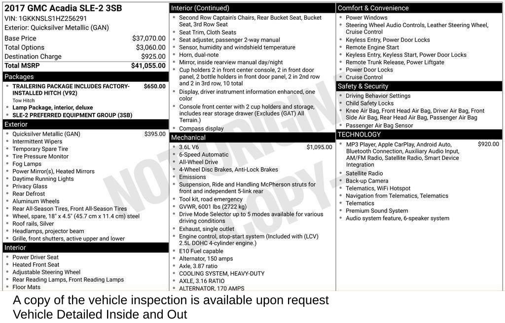 Used 2017 GMC Acadia SLE AWD/4WD image 5