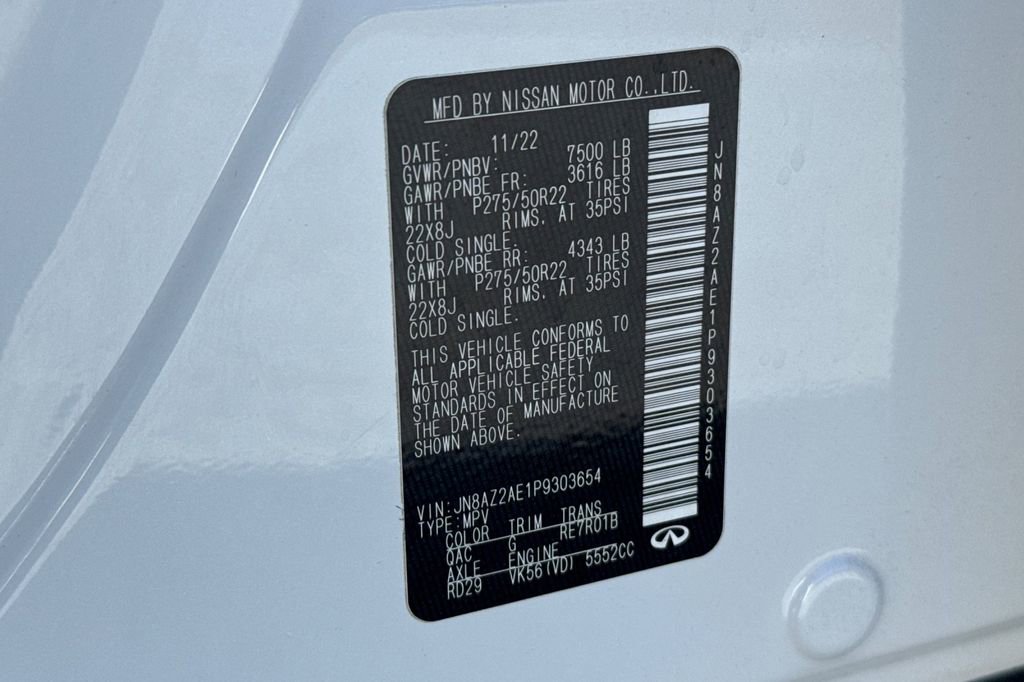 Used 2023 INFINITI QX80 Premium Select w/ Cargo Package image 27