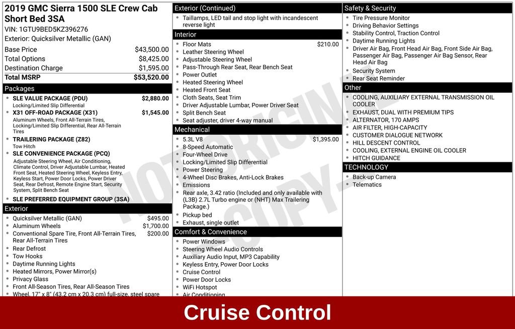 Used 2019 GMC Sierra 1500 SLE w/ SLE Value Package AWD/4WD image 18