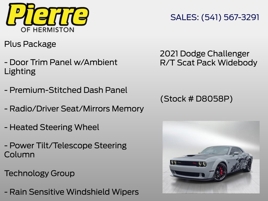 Used 2021 Dodge Challenger R/T Scat Pack RWD image 12