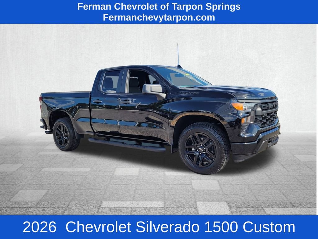 New 2026 Chevrolet Silverado 1500 Custom w/ Turbomax Blackout Package
