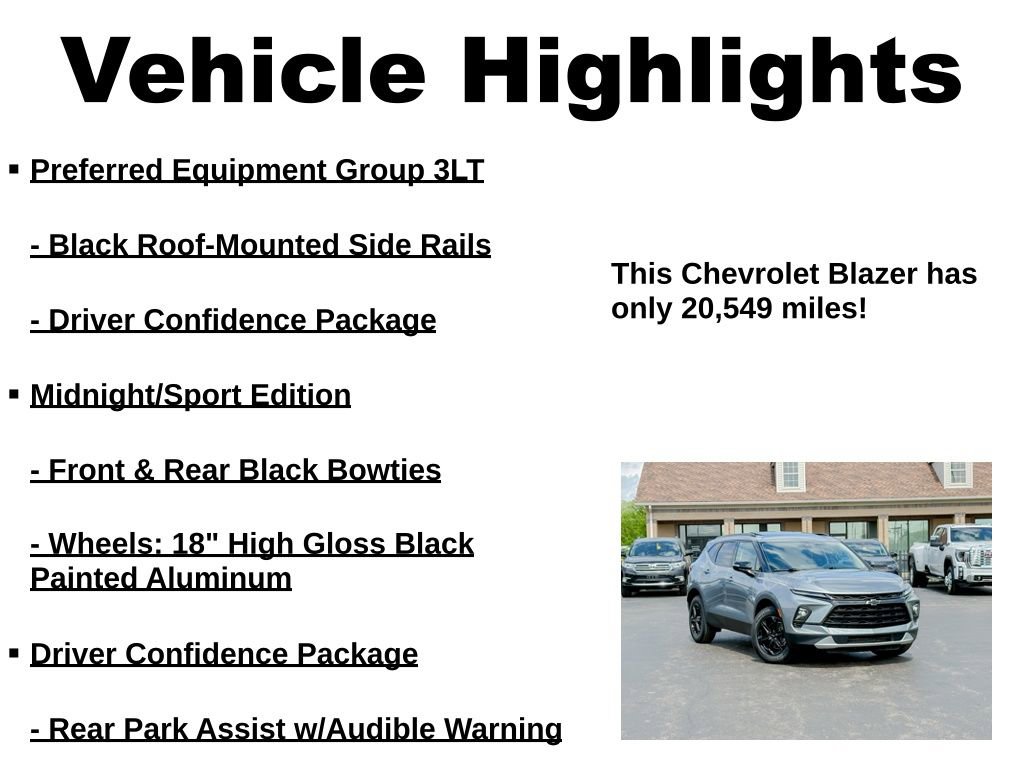 Used 2023 Chevrolet Blazer LT w/ Midnight/Sport Edition AWD/4WD image 35