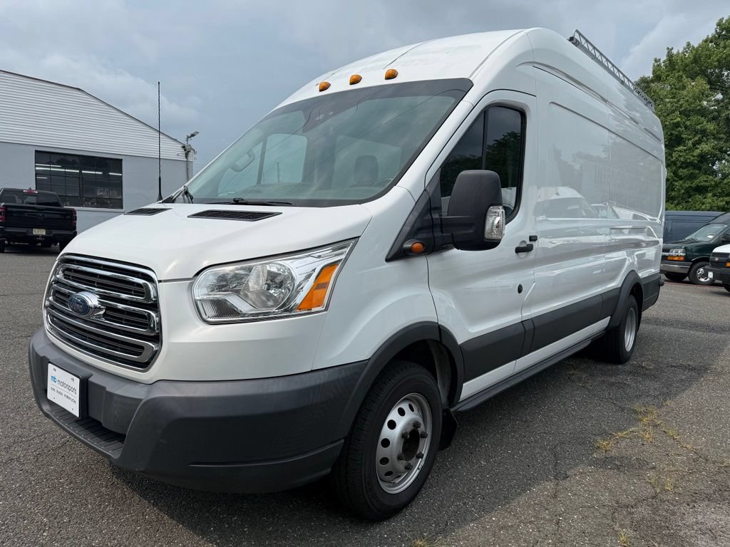 Used 2017 Ford Transit 350 148 High Roof Extended DRW w/ Interior Upgrade Package RWD video 1